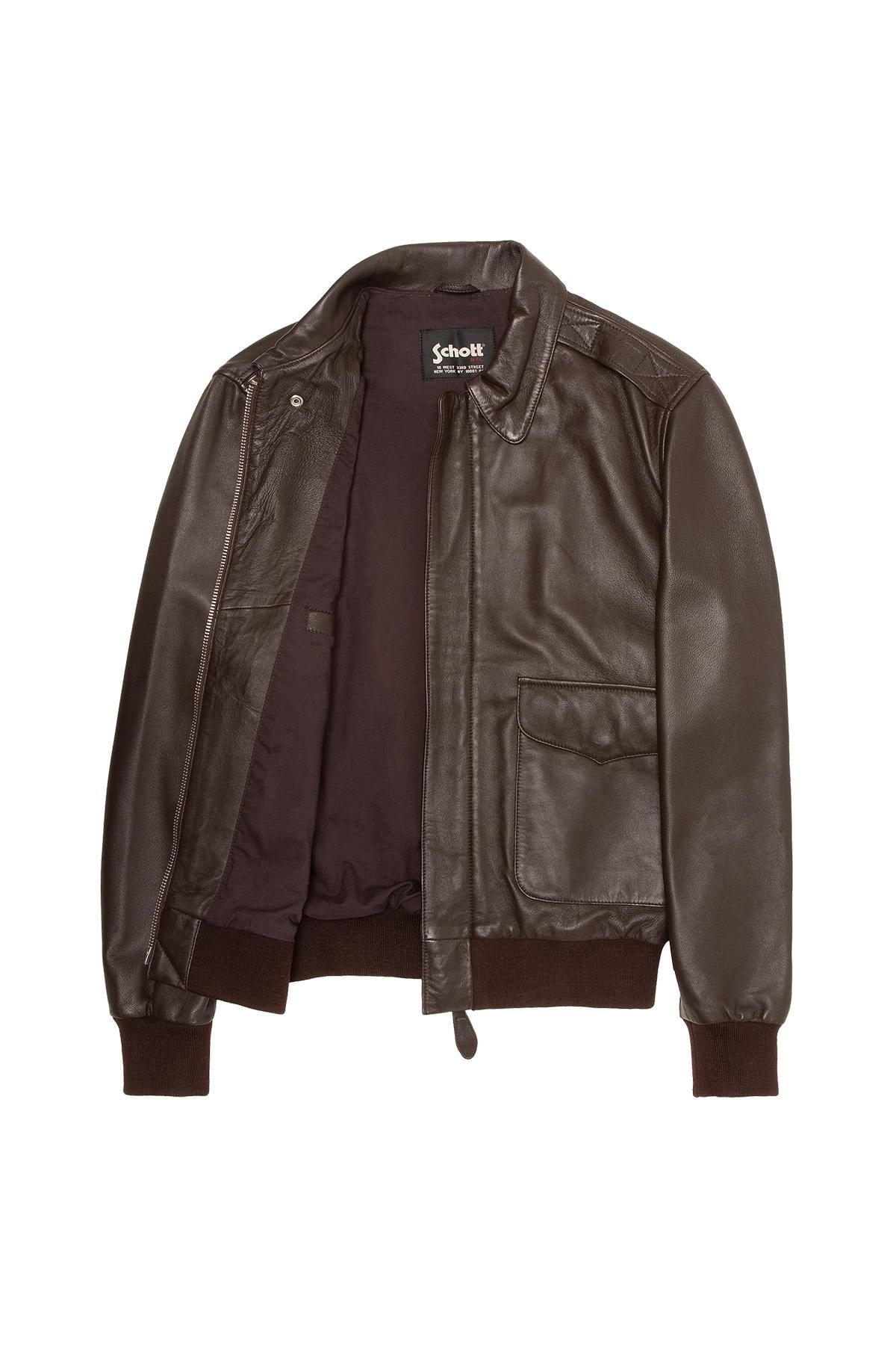 Herren Jacke Schott LCRAF BROWN — Ansicht 11