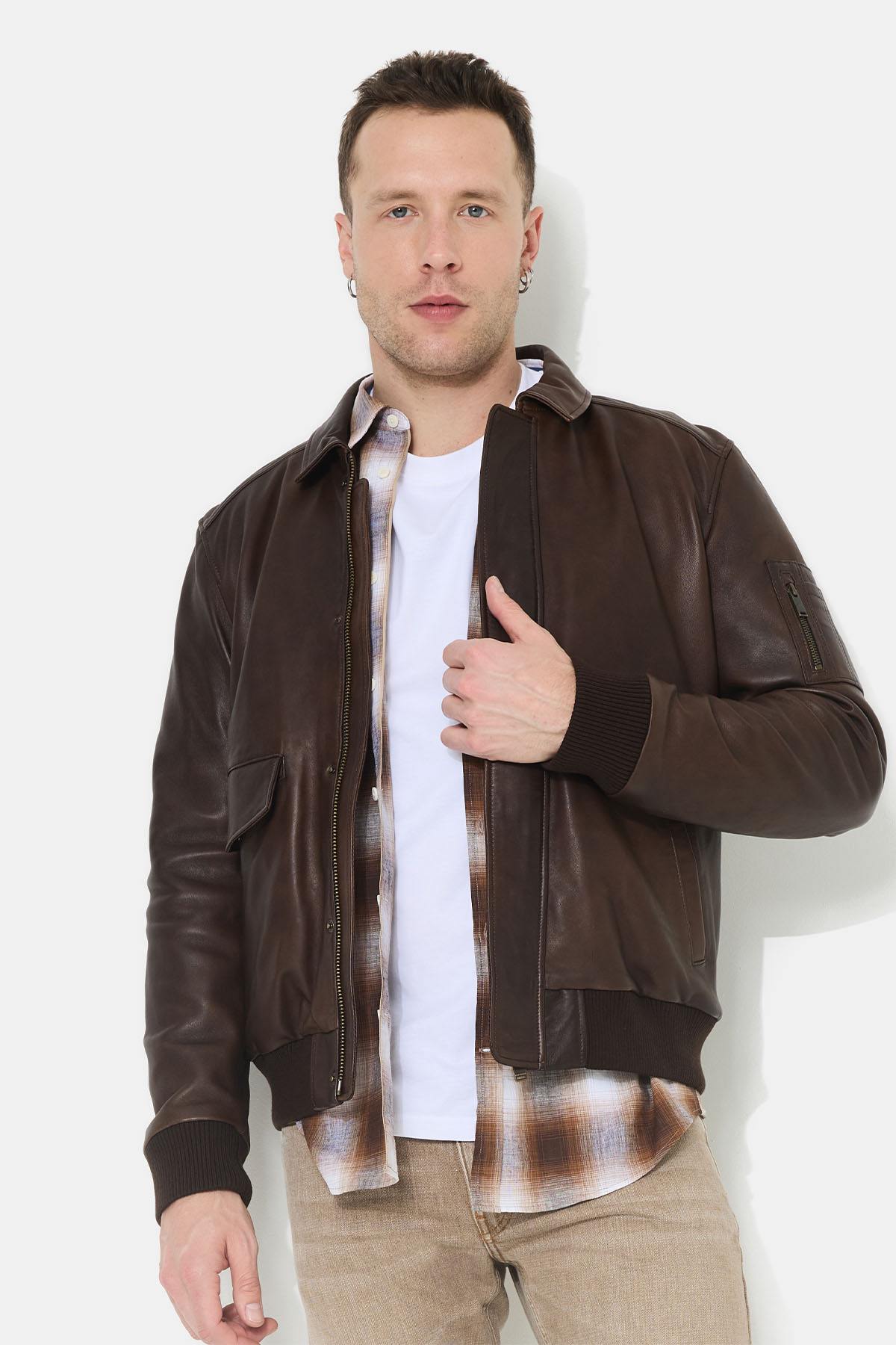 Chaqueta Hombre Chevignon DWIGHT MARRON FONCE — vista 1