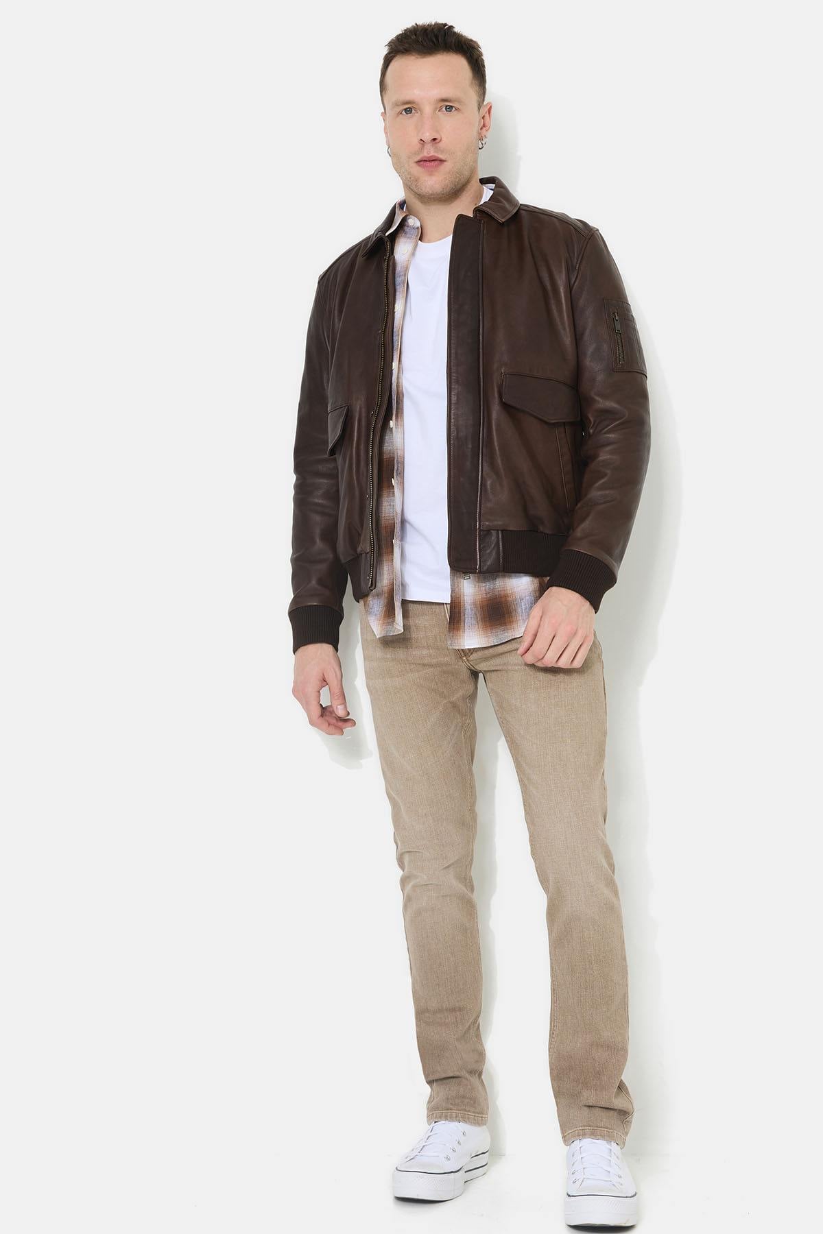 Chaqueta Hombre Chevignon DWIGHT MARRON FONCE — vista 3