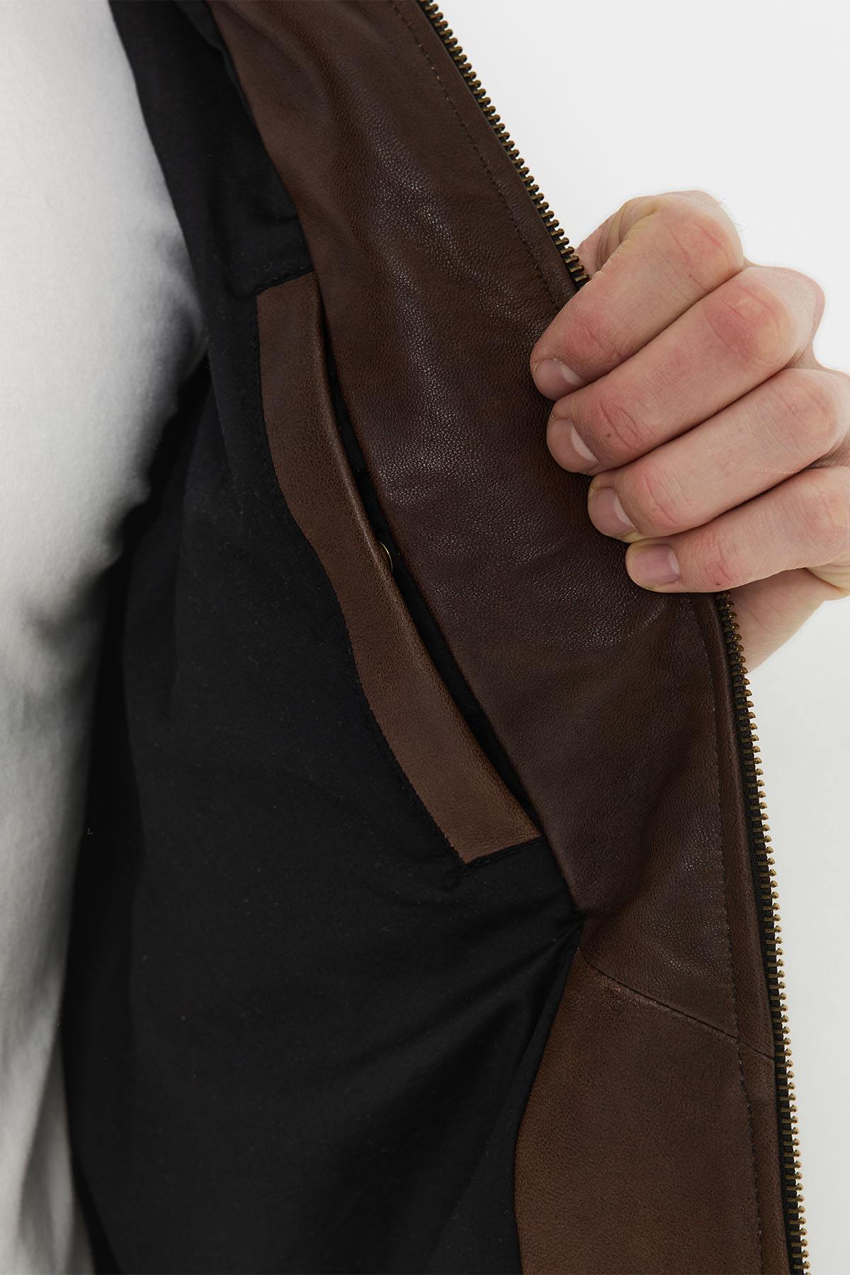 Giacche Uomo Chevignon DJIBRIL CUIR COGNAC — vista 6
