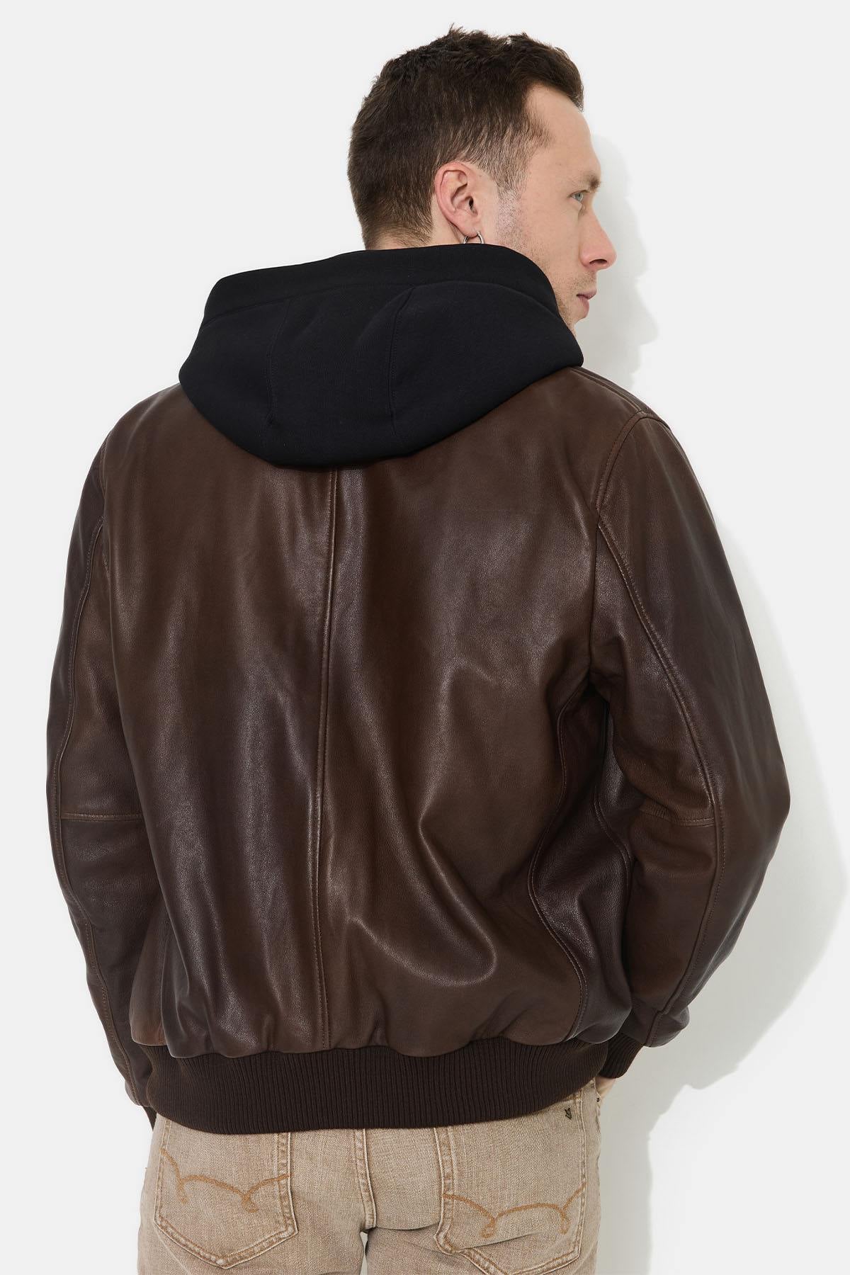 Giacche Uomo Chevignon DJIBRIL CUIR COGNAC — vista 2