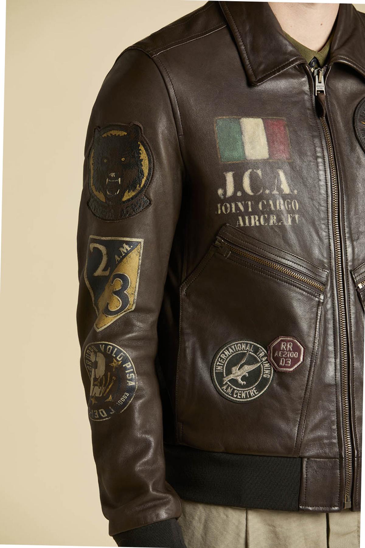 Giacche Uomo Aeronautica Militare PN5056U100839 00083 MARRONE — vista 7
