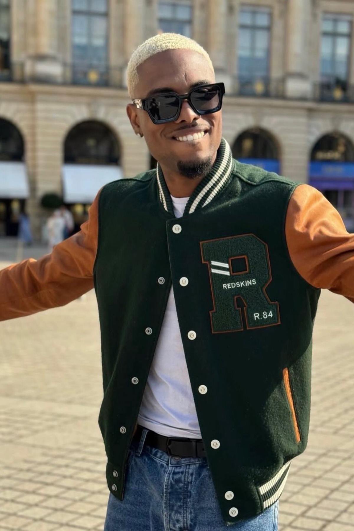 Herren Jacke Redskins CAMBRIDGE SCHOOL FOREST GREEN/COGNAC — Ansicht 8