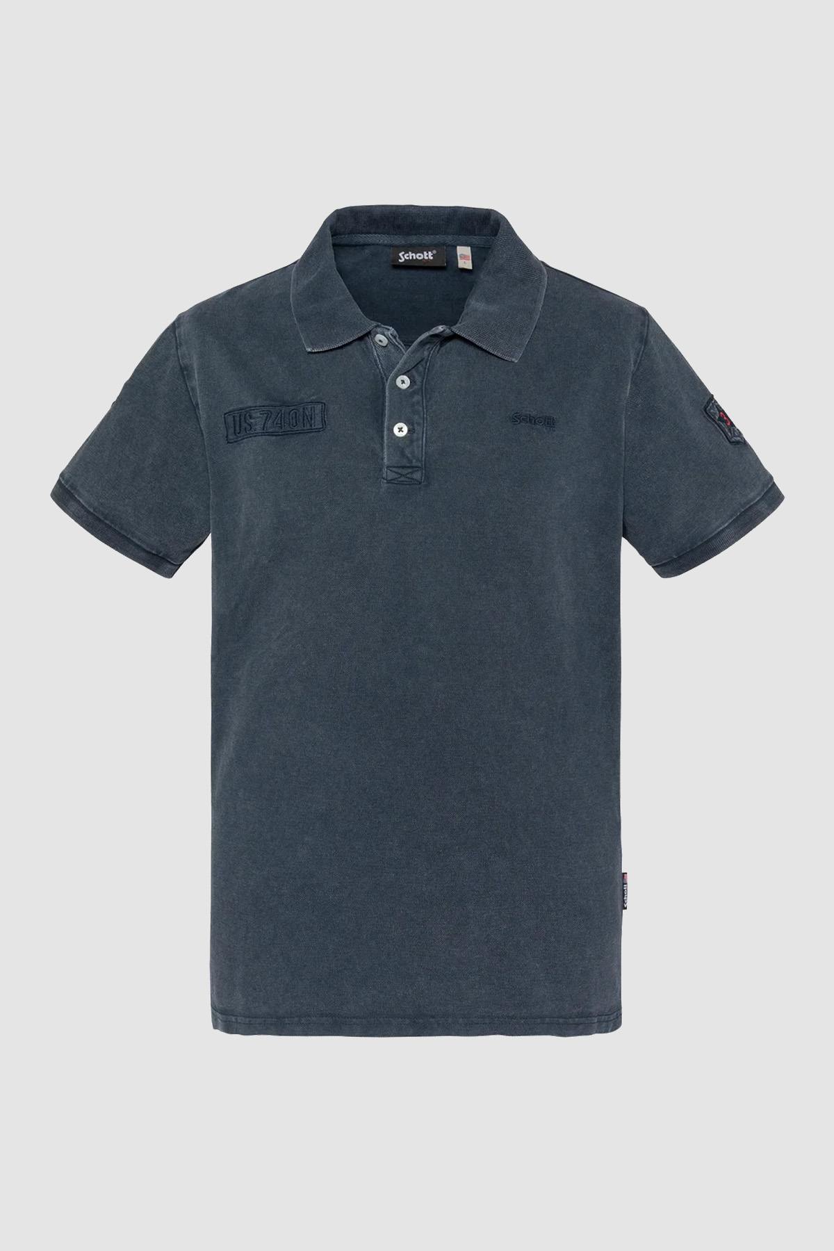 Herren Polo Schott PSSITKA NAVY — Ansicht 1