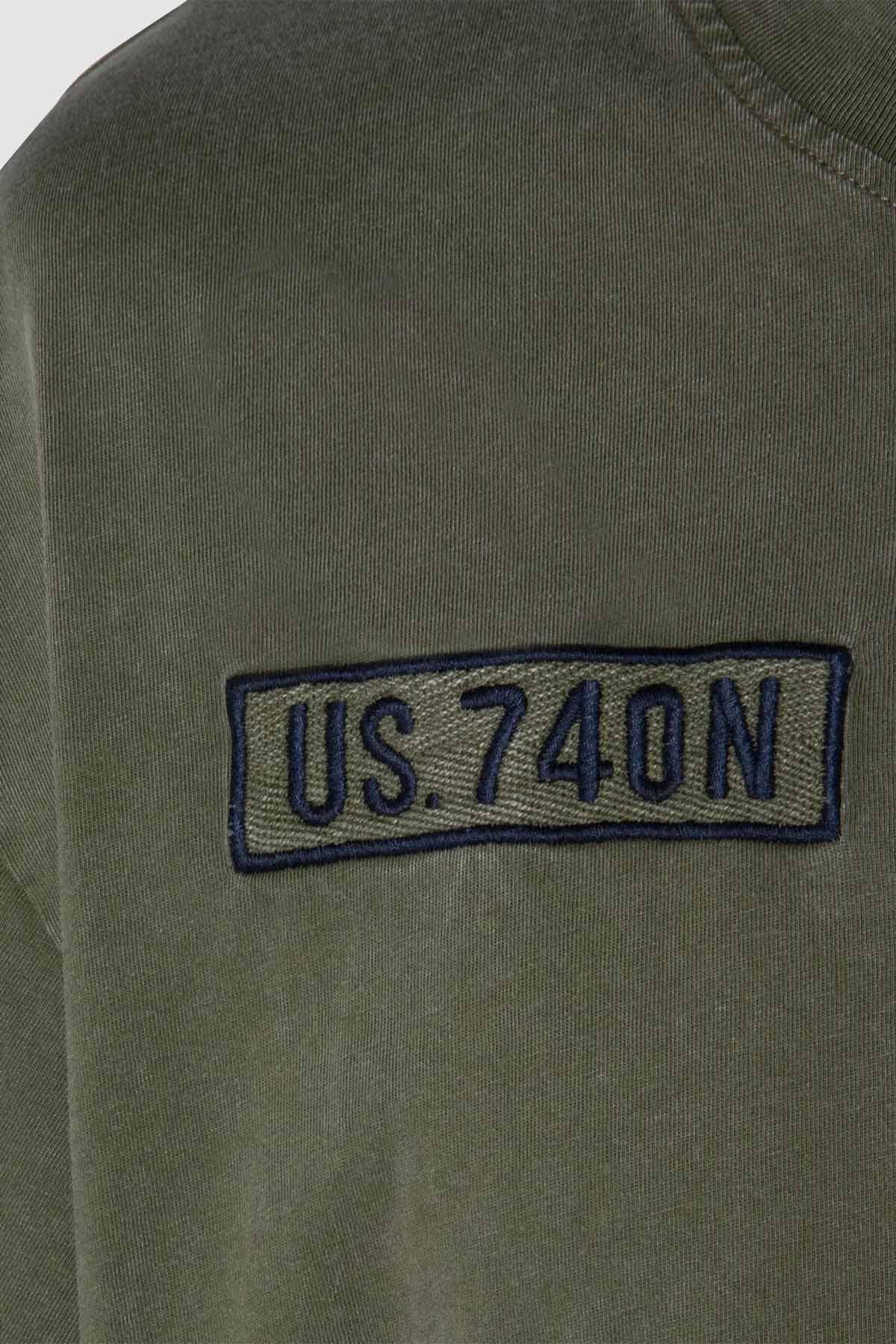 Herren T-shirt Schott TSTANNER KAKI — Ansicht 4