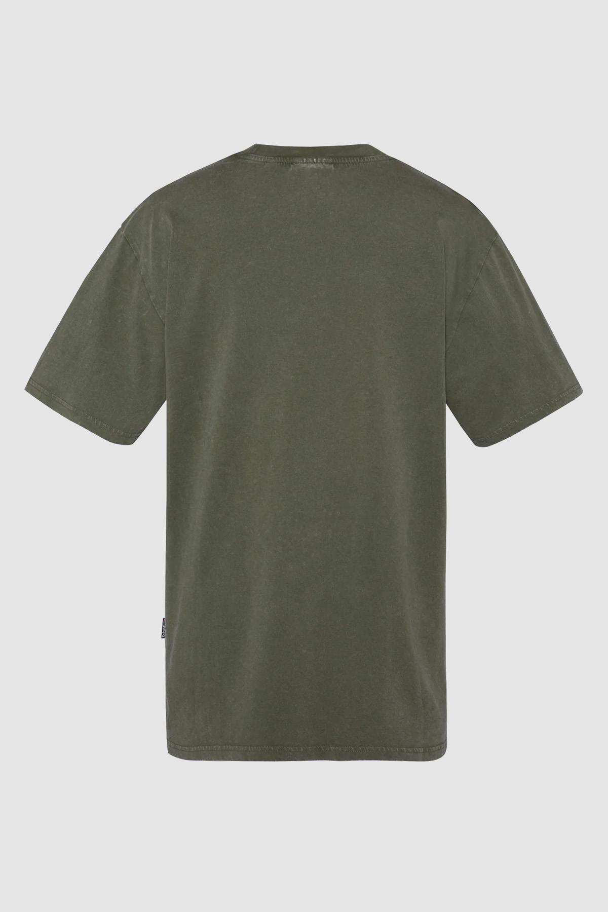 Herren T-shirt Schott TSTANNER KAKI — Ansicht 2