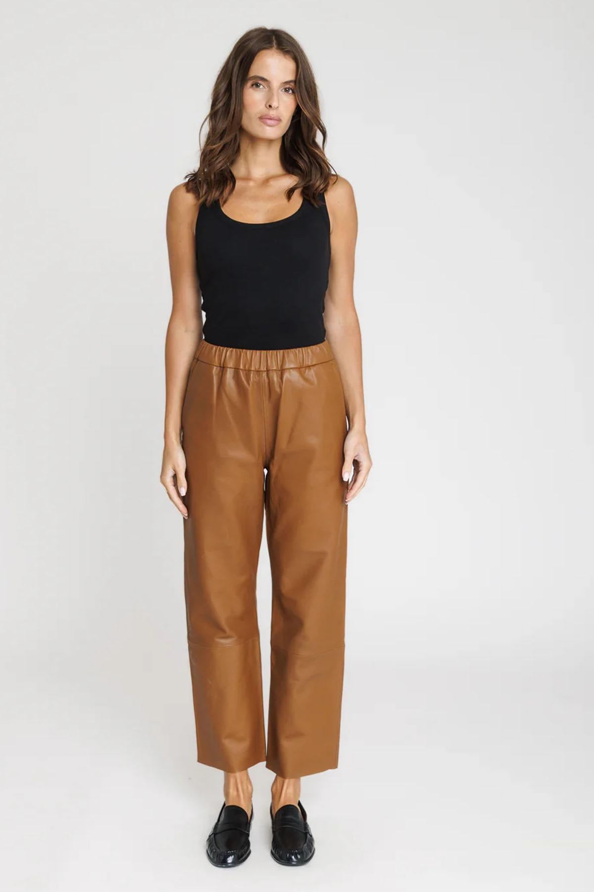 Pantaloni Donna Serge Pariente SARAH PANT COGNAC — vista 4