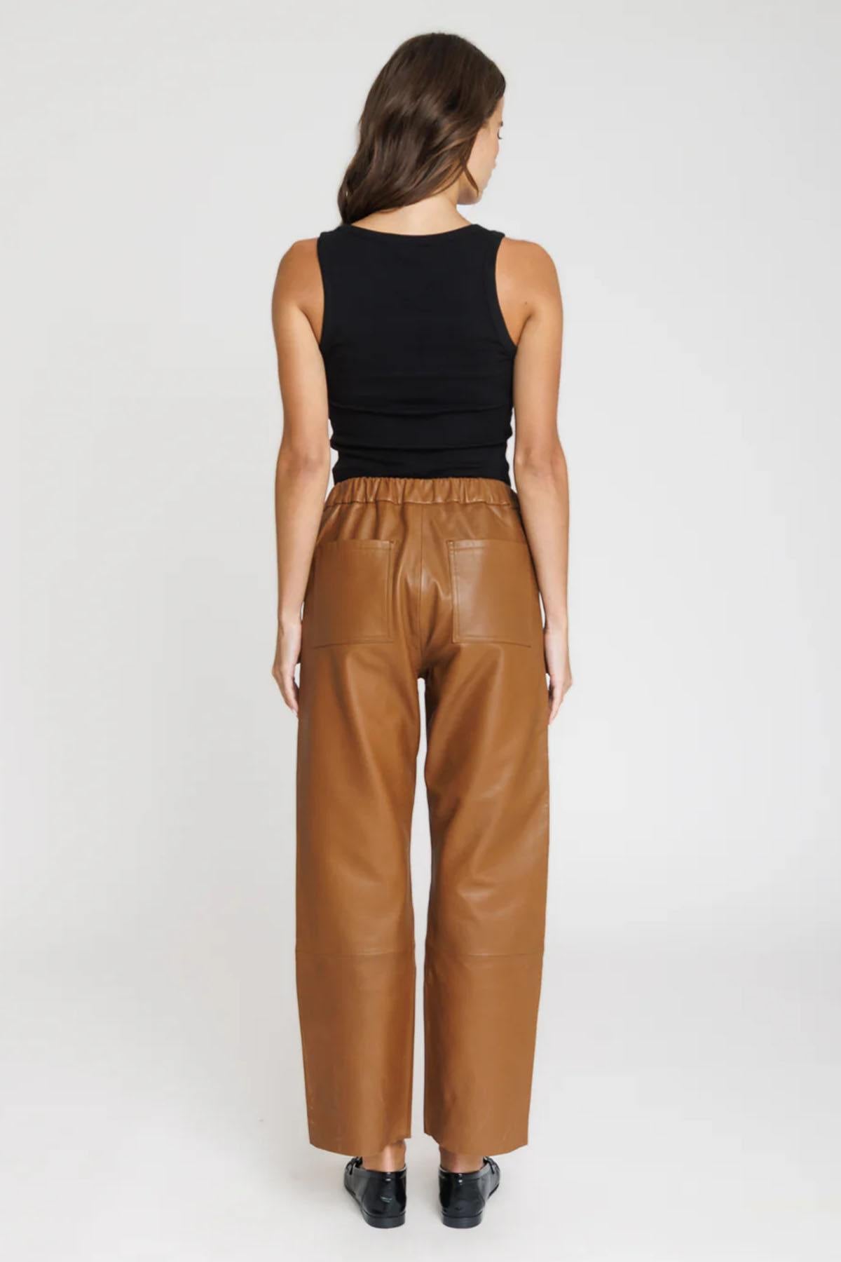 Pantaloni Donna Serge Pariente SARAH PANT COGNAC — vista 2