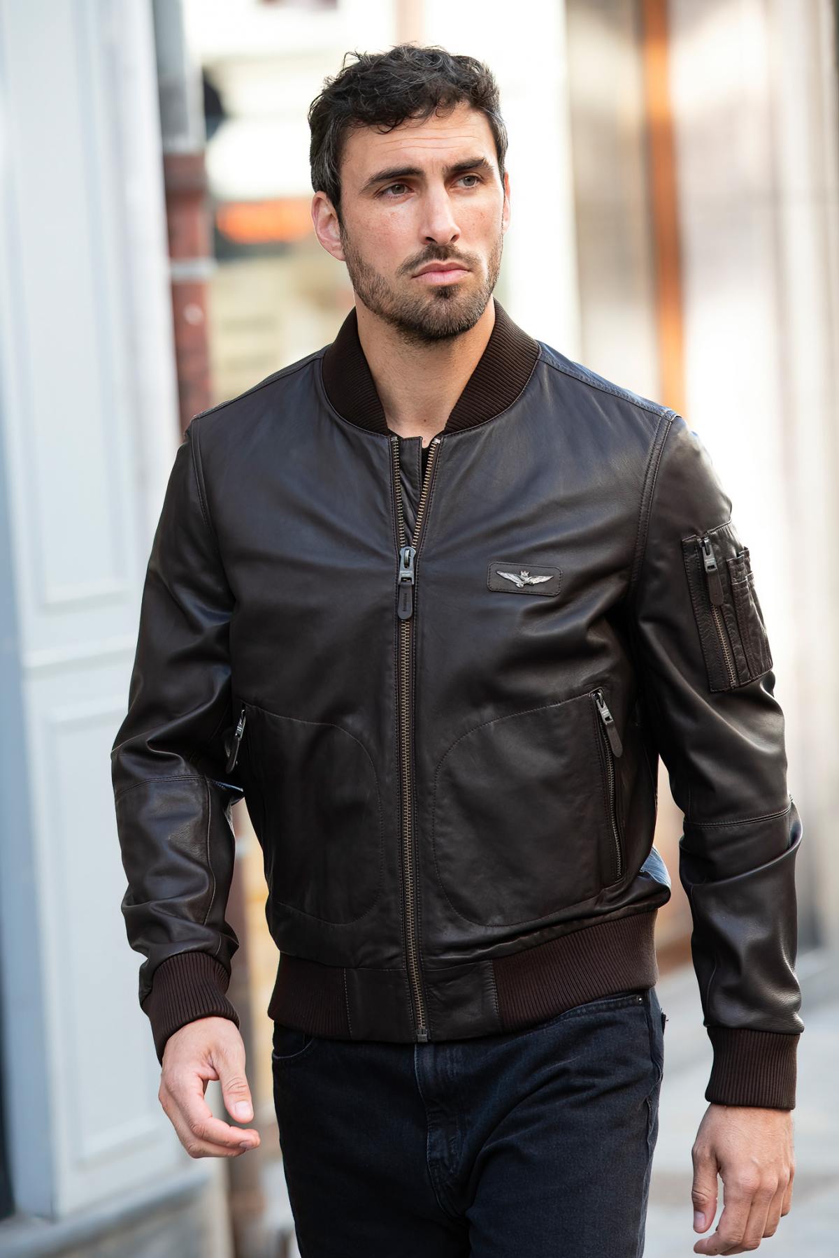 Herren Jacke Aeronautica Militare PN5053UPL00320 00083 MARRONE — Ansicht 1