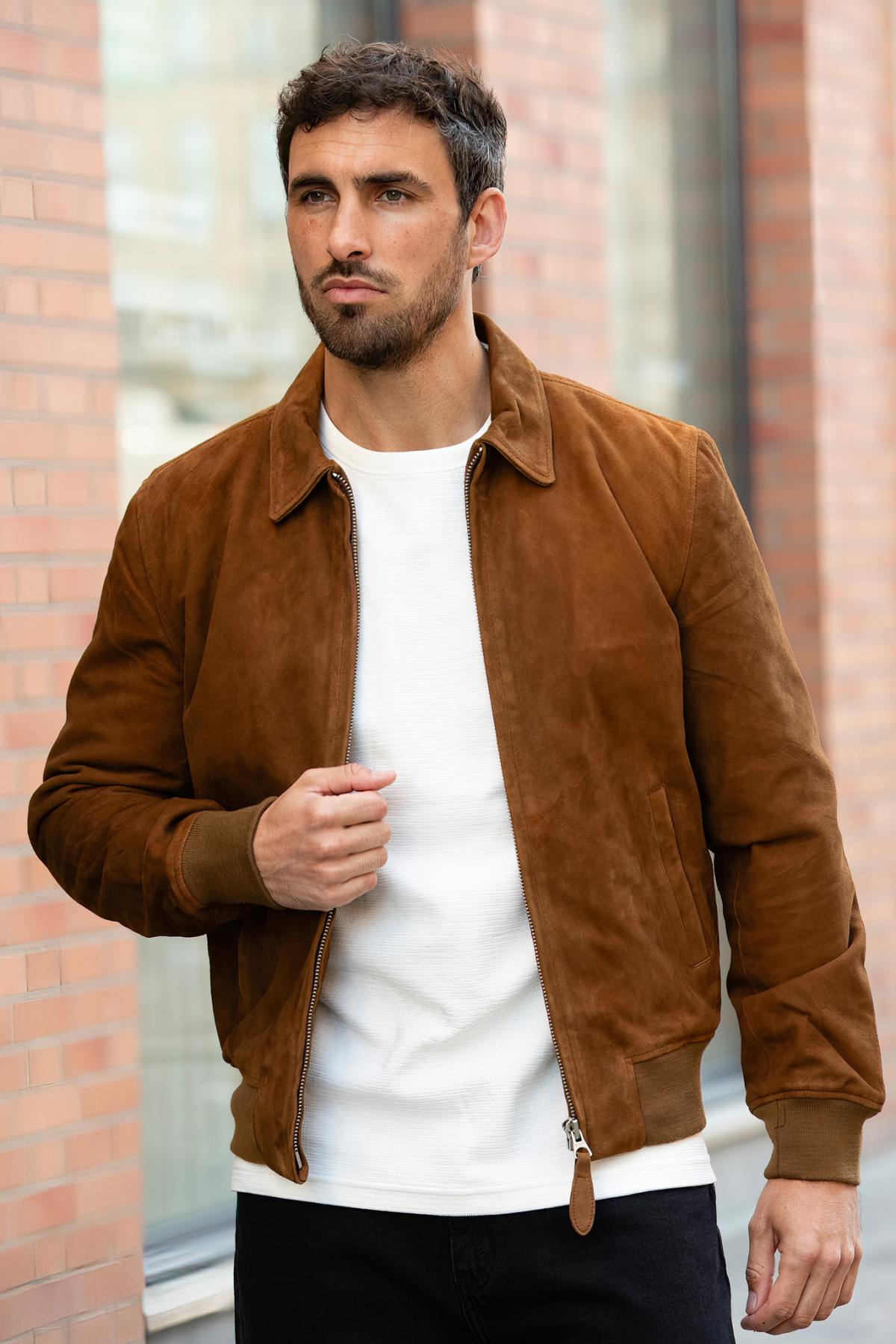 Herren Jacke Schott LCYALESS26 RUST — Ansicht 1