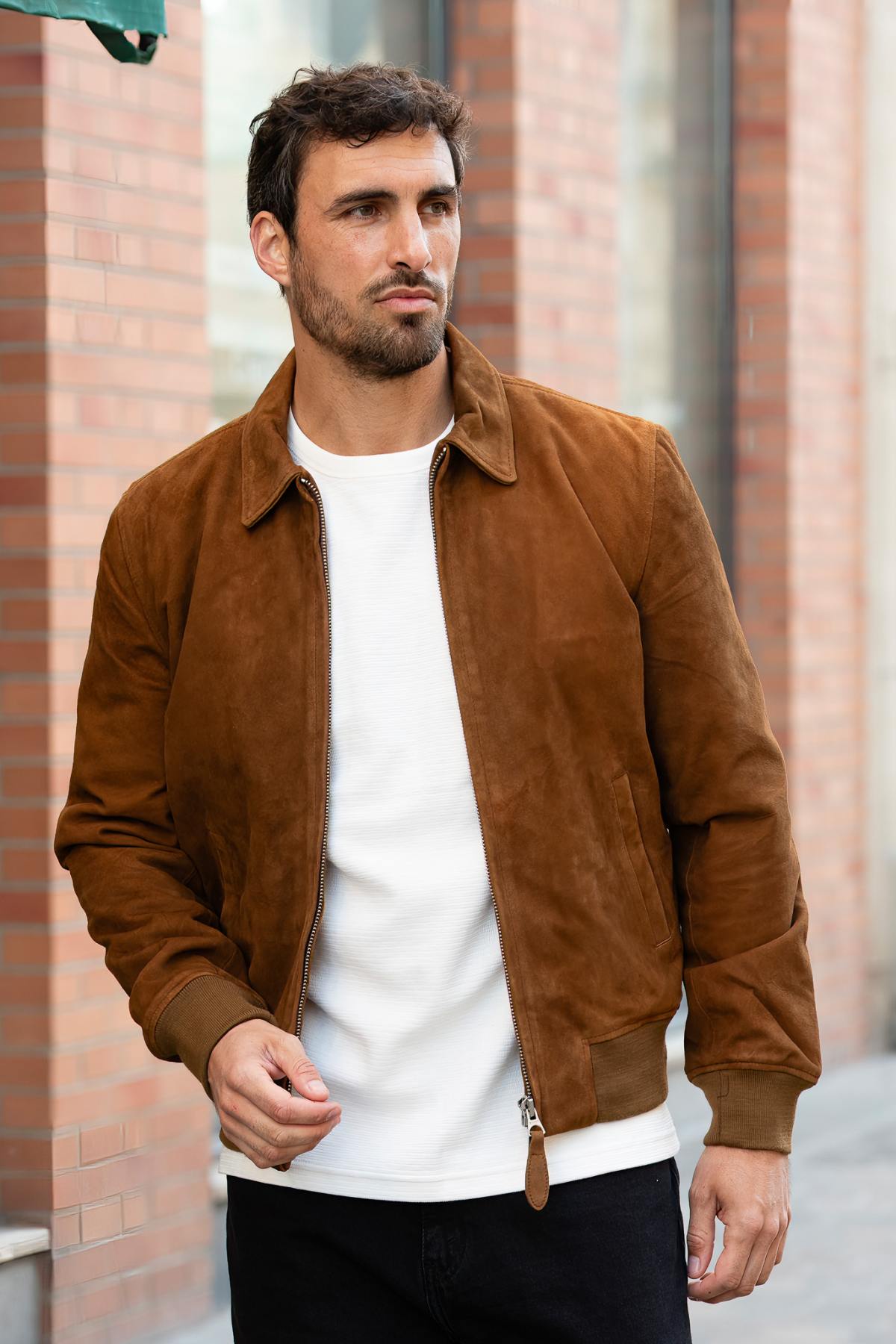 Herren Jacke Schott LCYALESS26 RUST — Ansicht 5