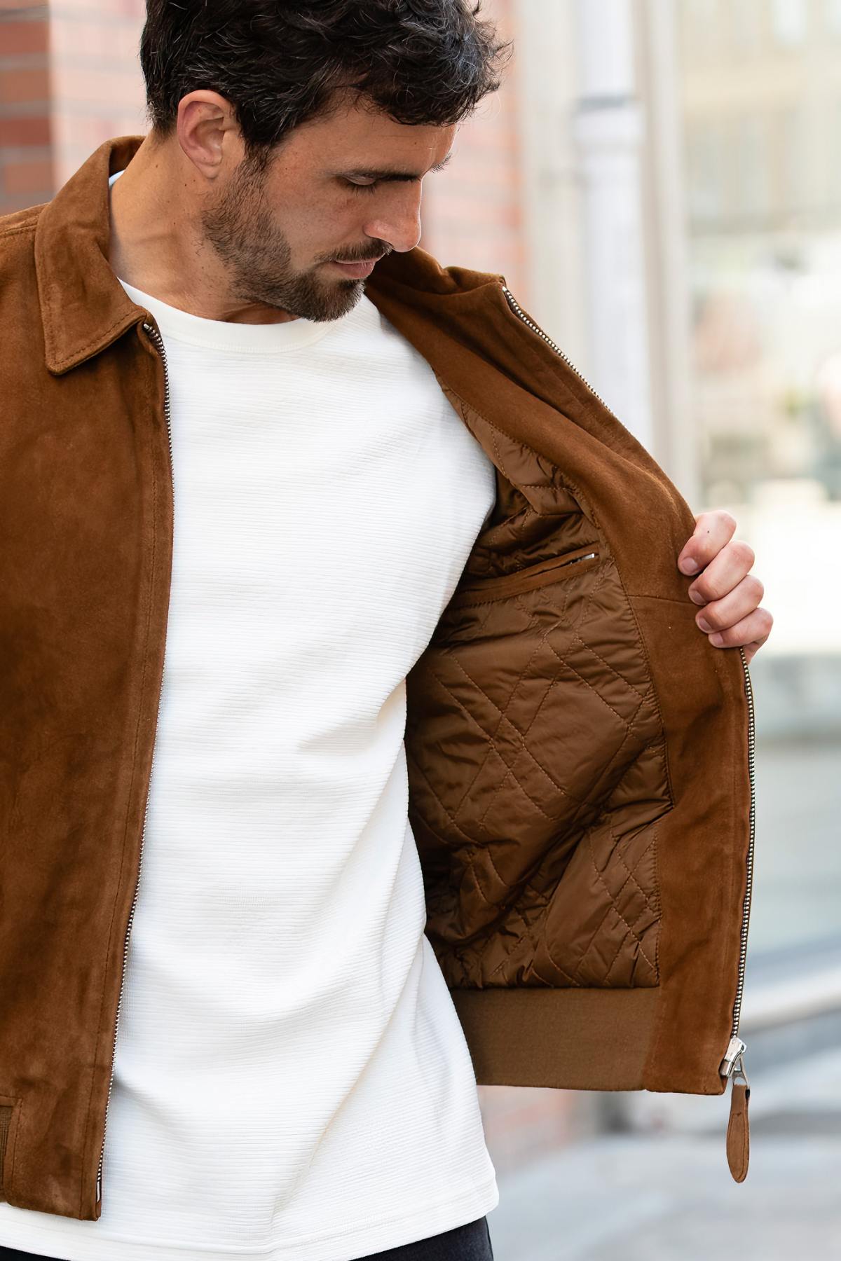 Herren Jacke Schott LCYALESS26 RUST — Ansicht 6