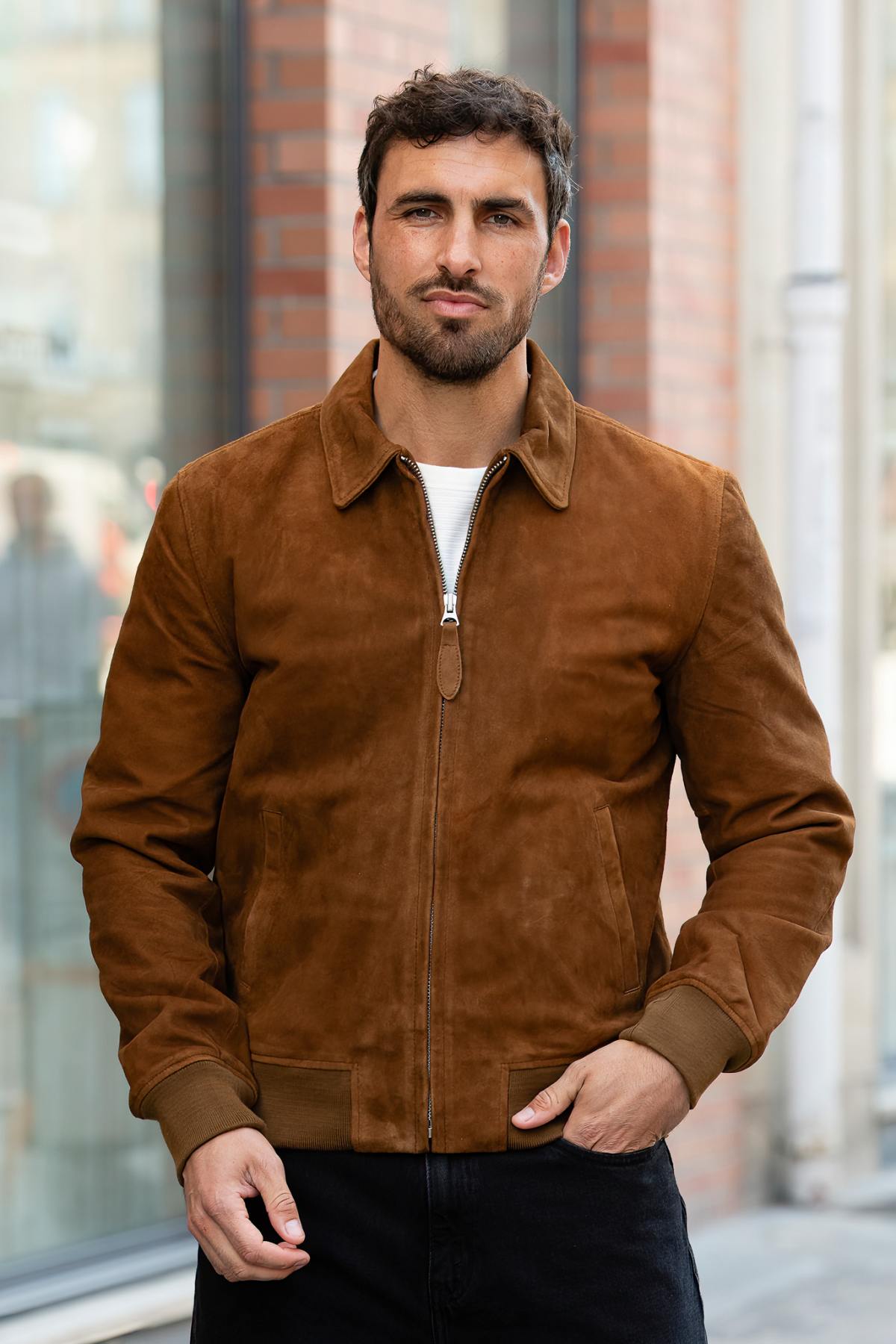 Herren Jacke Schott LCYALESS26 RUST — Ansicht 2