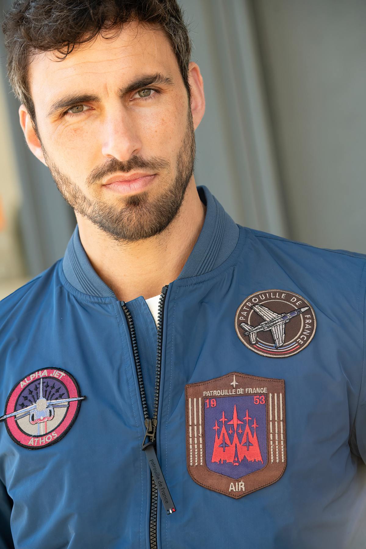 Giacche Uomo Patrouille De France RAPTOR MEMORY BLEU OCEAN — vista 6