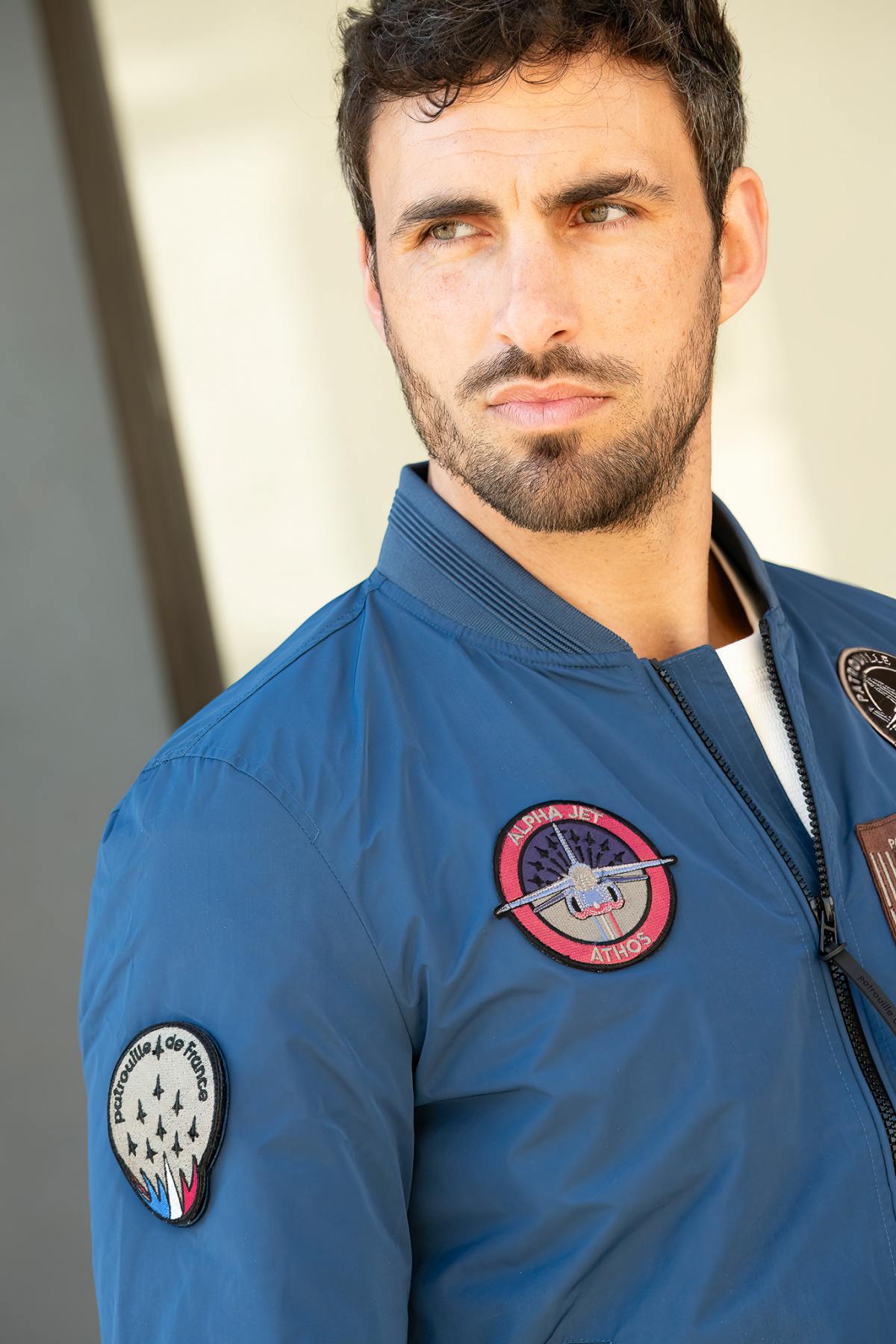 Giacche Uomo Patrouille De France RAPTOR MEMORY BLEU OCEAN — vista 2