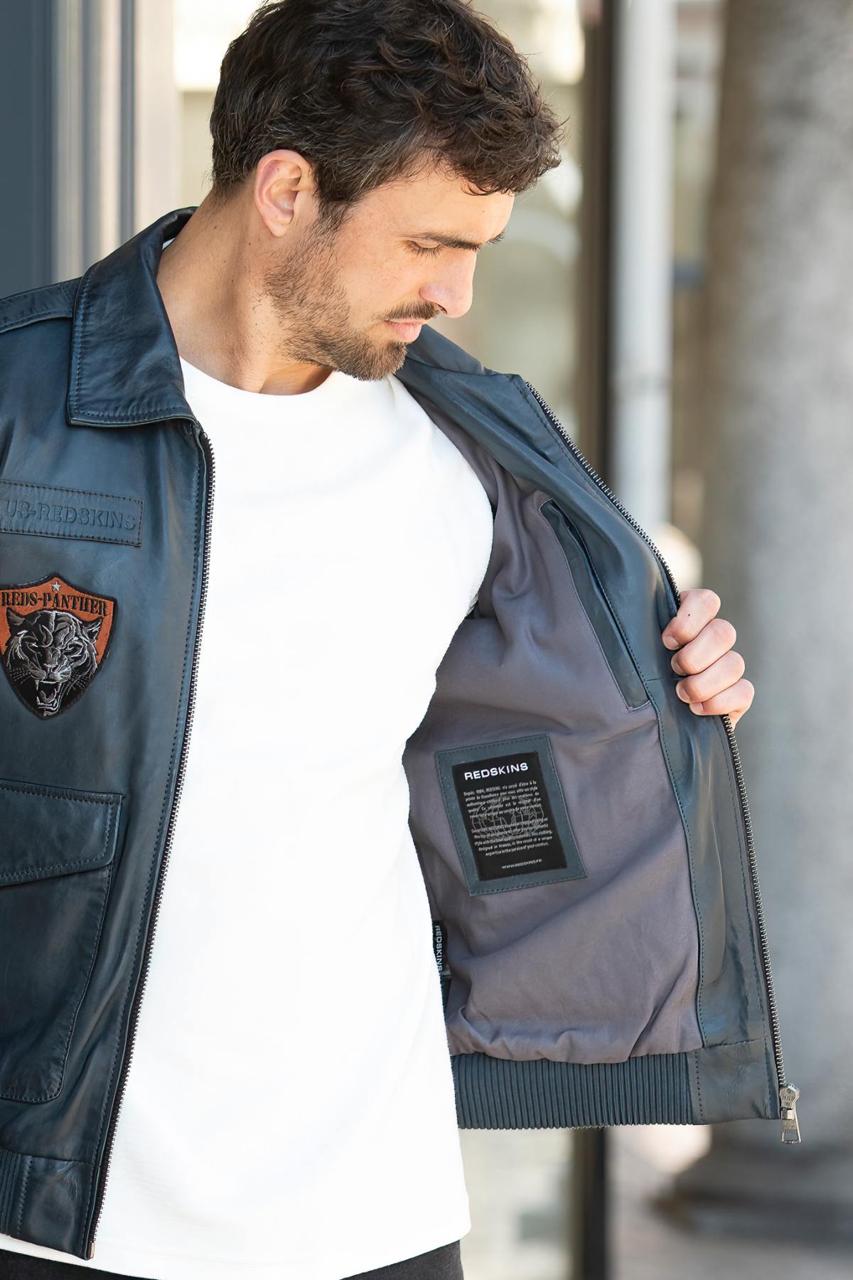 Giacche Uomo Redskins FORCE UNIT OCEAN BLUE — vista 7