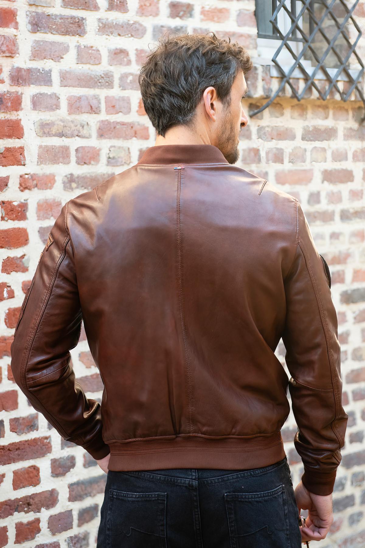Herren Jacke Patrouille De France OSCAR MUST BROWN — Ansicht 6