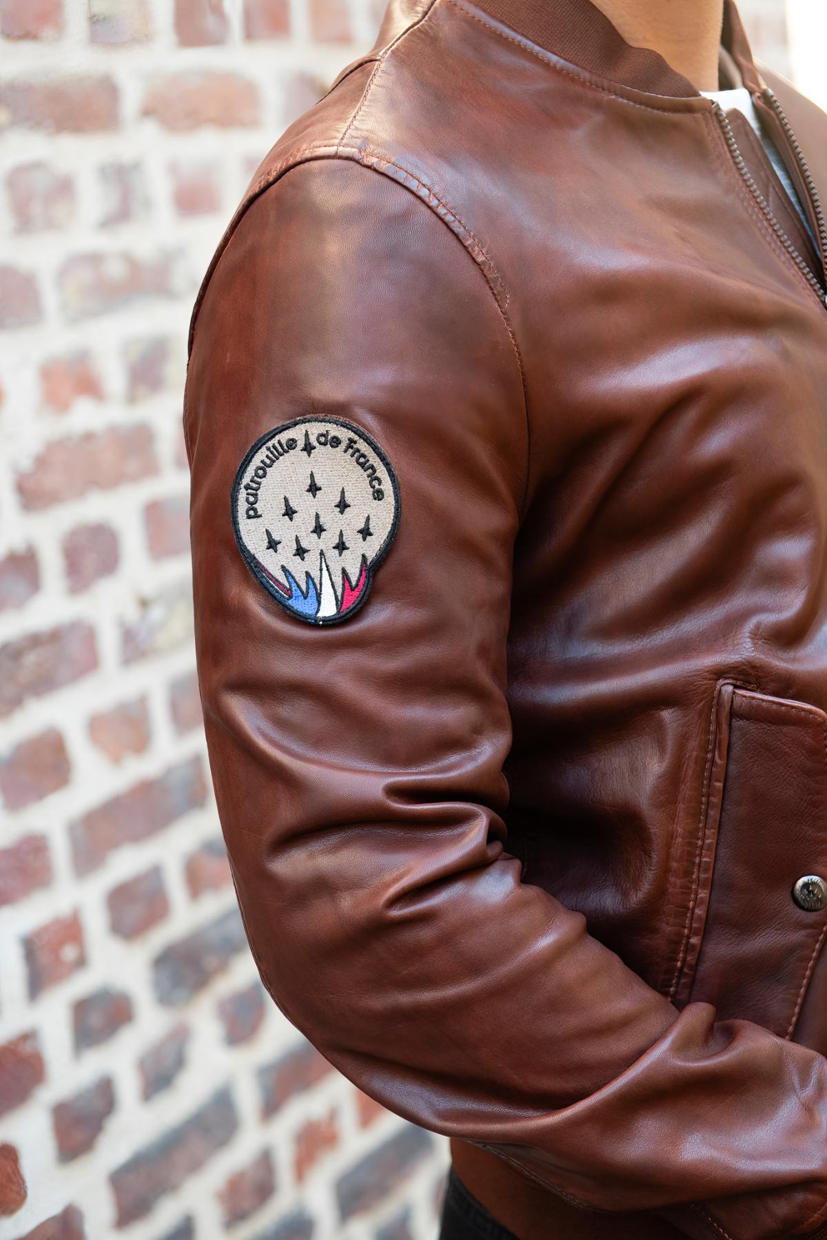Herren Jacke Patrouille De France OSCAR MUST BROWN — Ansicht 4