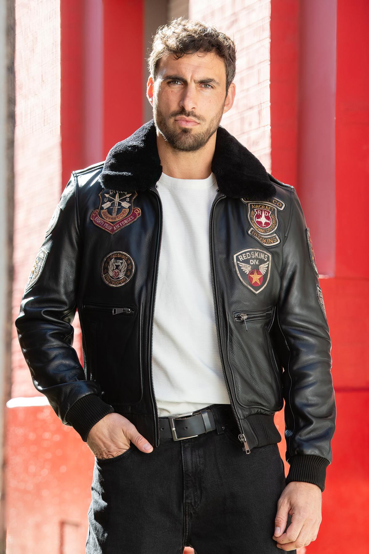 Blouson Homme Redskins AVIA ARGUS BLACK — vue 3