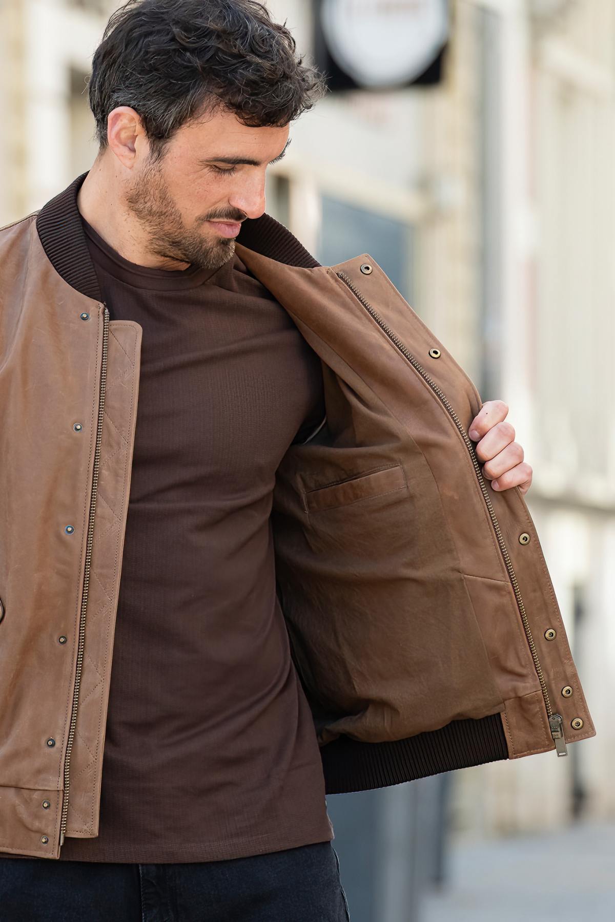 Giacche Uomo Chevignon DALLAS CARAMEL — vista 6