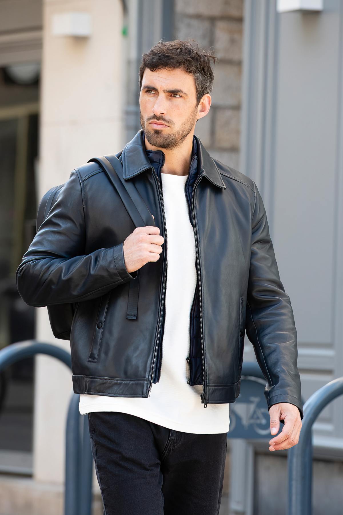 Giacche Uomo Cityzen BERGEN NAVY — vista 2