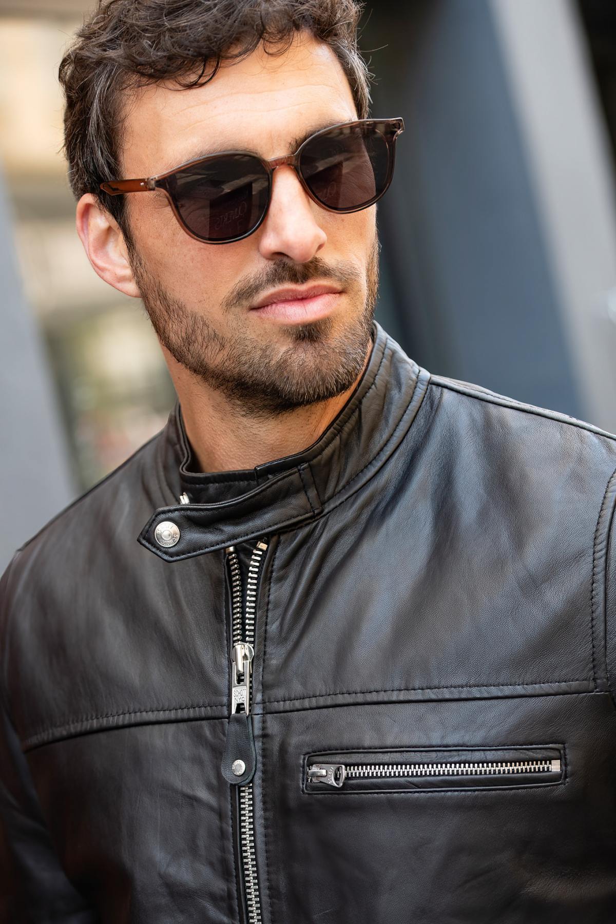 Herren Jacke Schott LCAIDAN BLACK — Ansicht 2