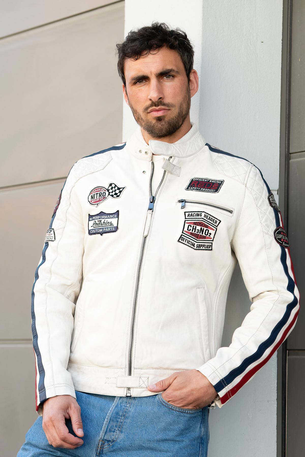 Herren Jacke Redskins RIPPER CALISTA ICE NAVY RED — Ansicht 1