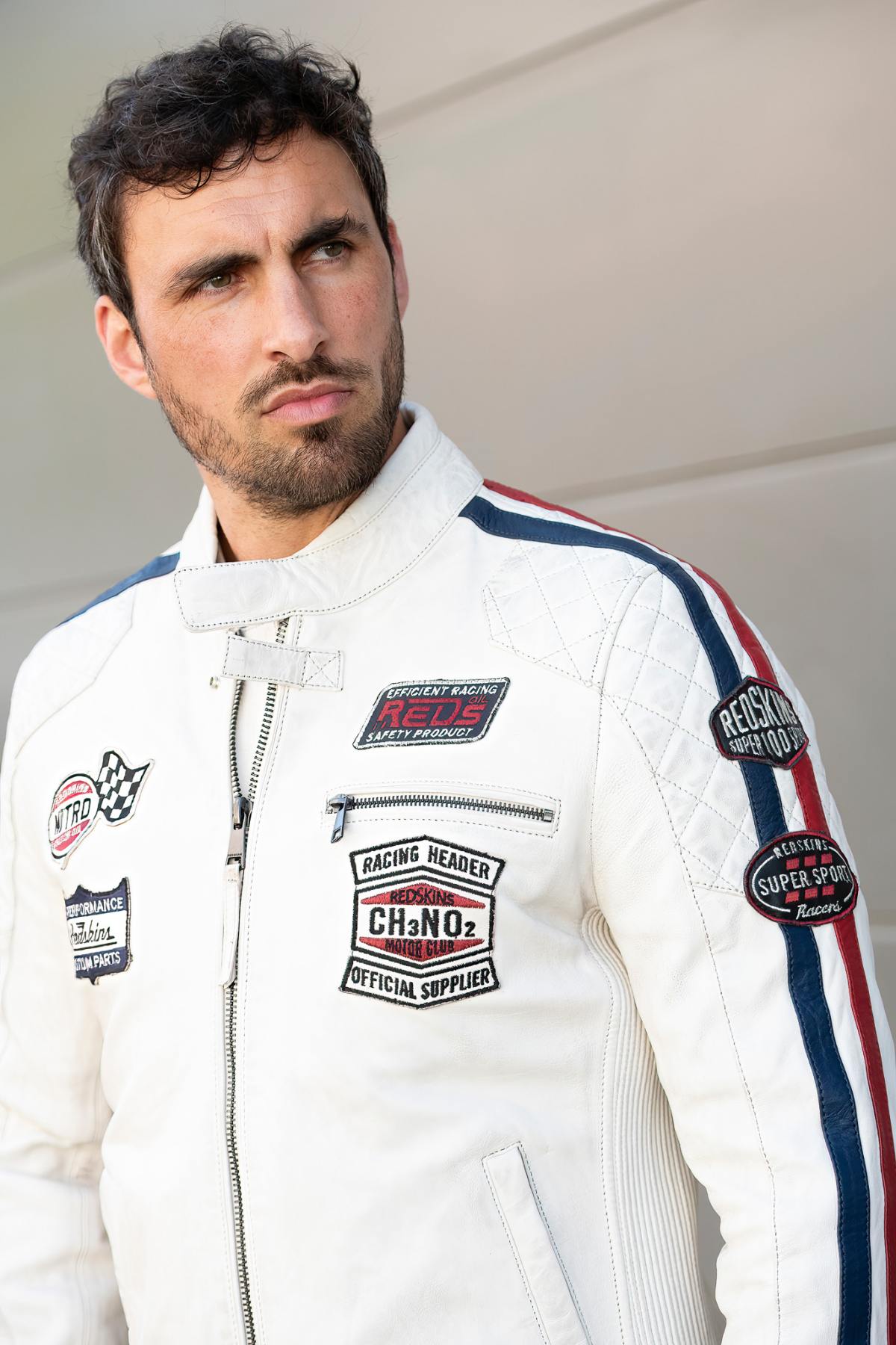 Herren Jacke Redskins RIPPER CALISTA ICE NAVY RED — Ansicht 2