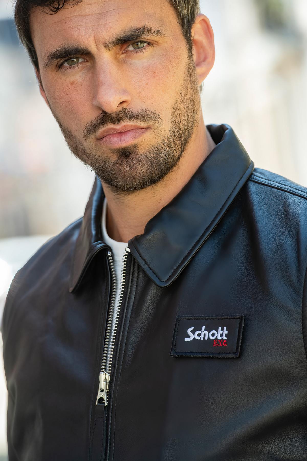 Herren Jacke Schott LCJET BLACK — Ansicht 4