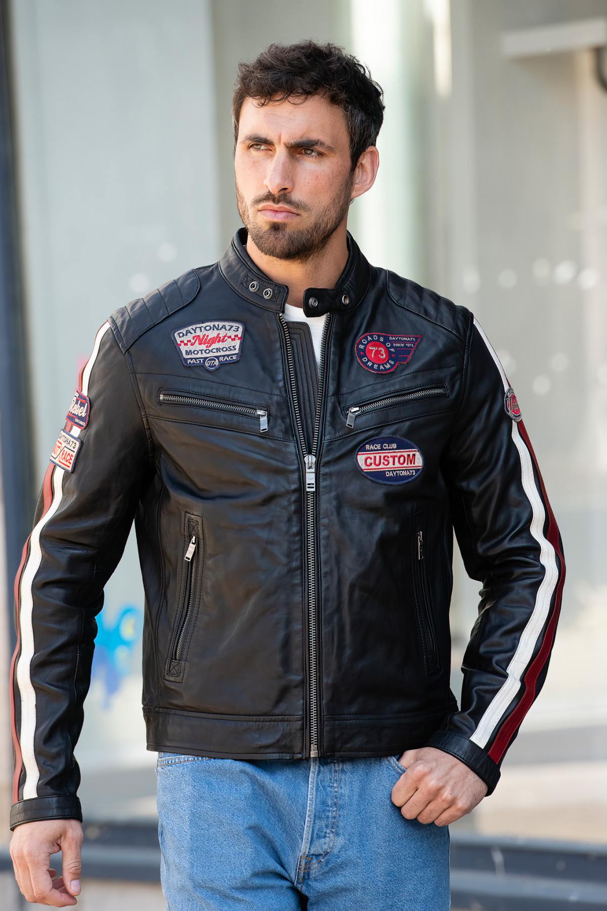 Blouson Homme Daytona CLINCH SHEEP CANYON BLACK — vue 4