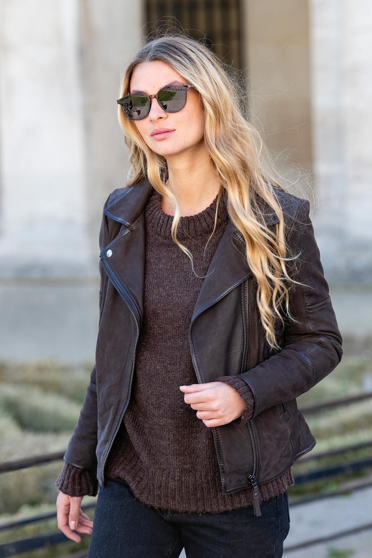 Blouson Femme Cityzen AUSTIN NUBUCK BROWN — vue 8