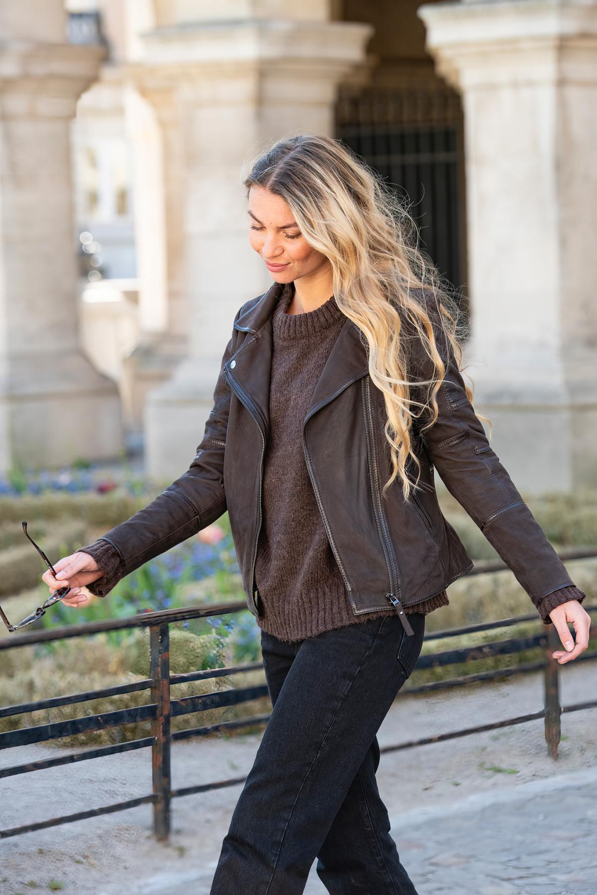 Blouson Femme Cityzen AUSTIN NUBUCK BROWN — vue 2