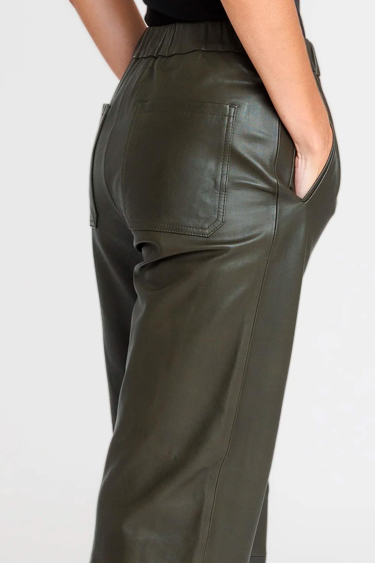 Pantalon Mujeres Serge Pariente SARAH PANT KAKI — vista 4