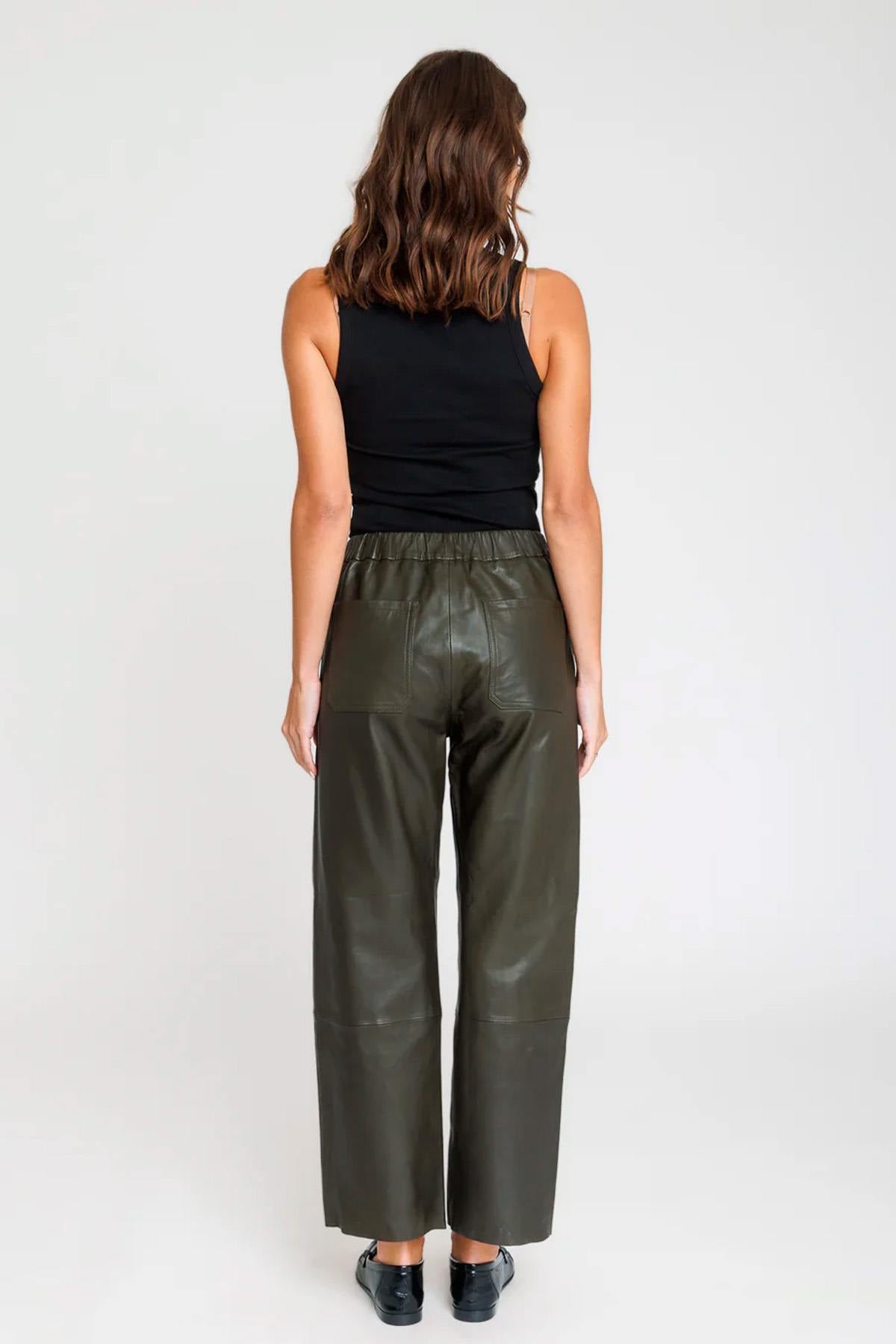 Pantalon Mujeres Serge Pariente SARAH PANT KAKI — vista 3