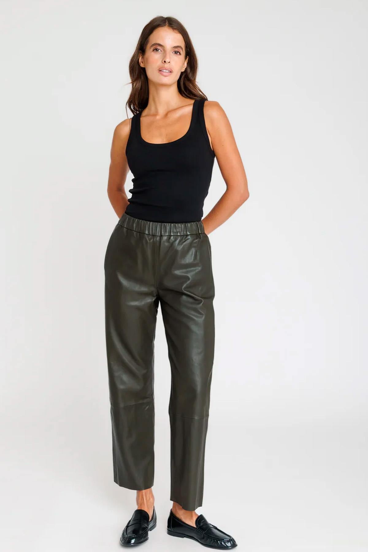 Pantalon Mujeres Serge Pariente SARAH PANT KAKI — vista 2