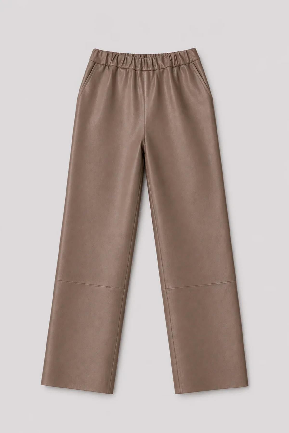 Pantalon Mujeres Serge Pariente SARAH PANT TAUPE — vista 4
