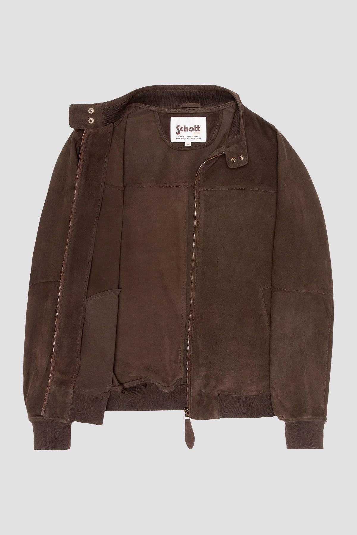 Chaqueta Hombre Schott LCCABL BROWN — vista 5