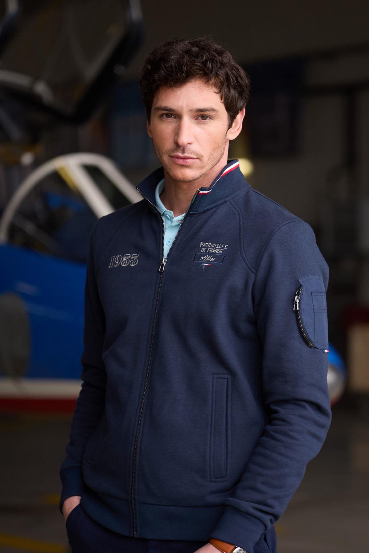 Herren Pullover/sweatshirt Patrouille De France COCKPIT SUPREME NAVY BLUE — Ansicht 1