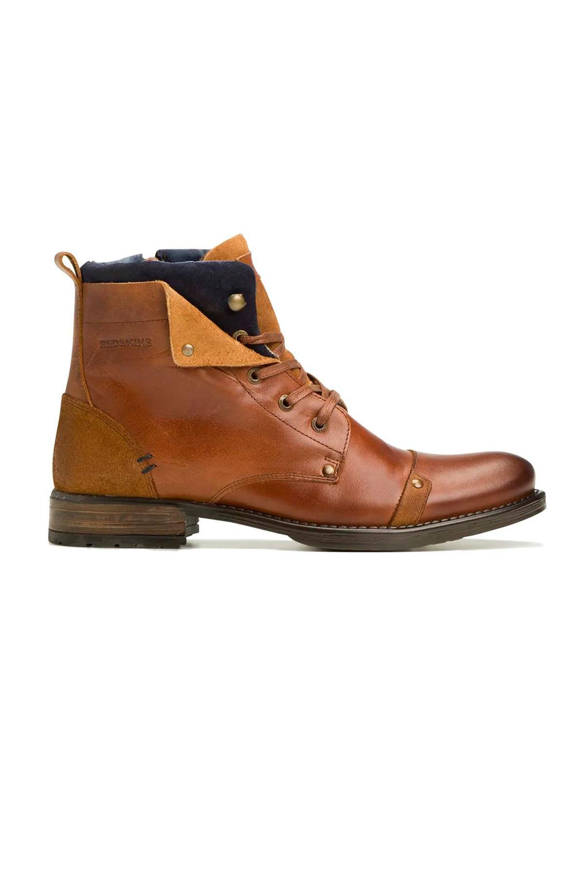 Herren Boots/stiefel Redskins YEDOS COGNAC MARINE — Ansicht 3