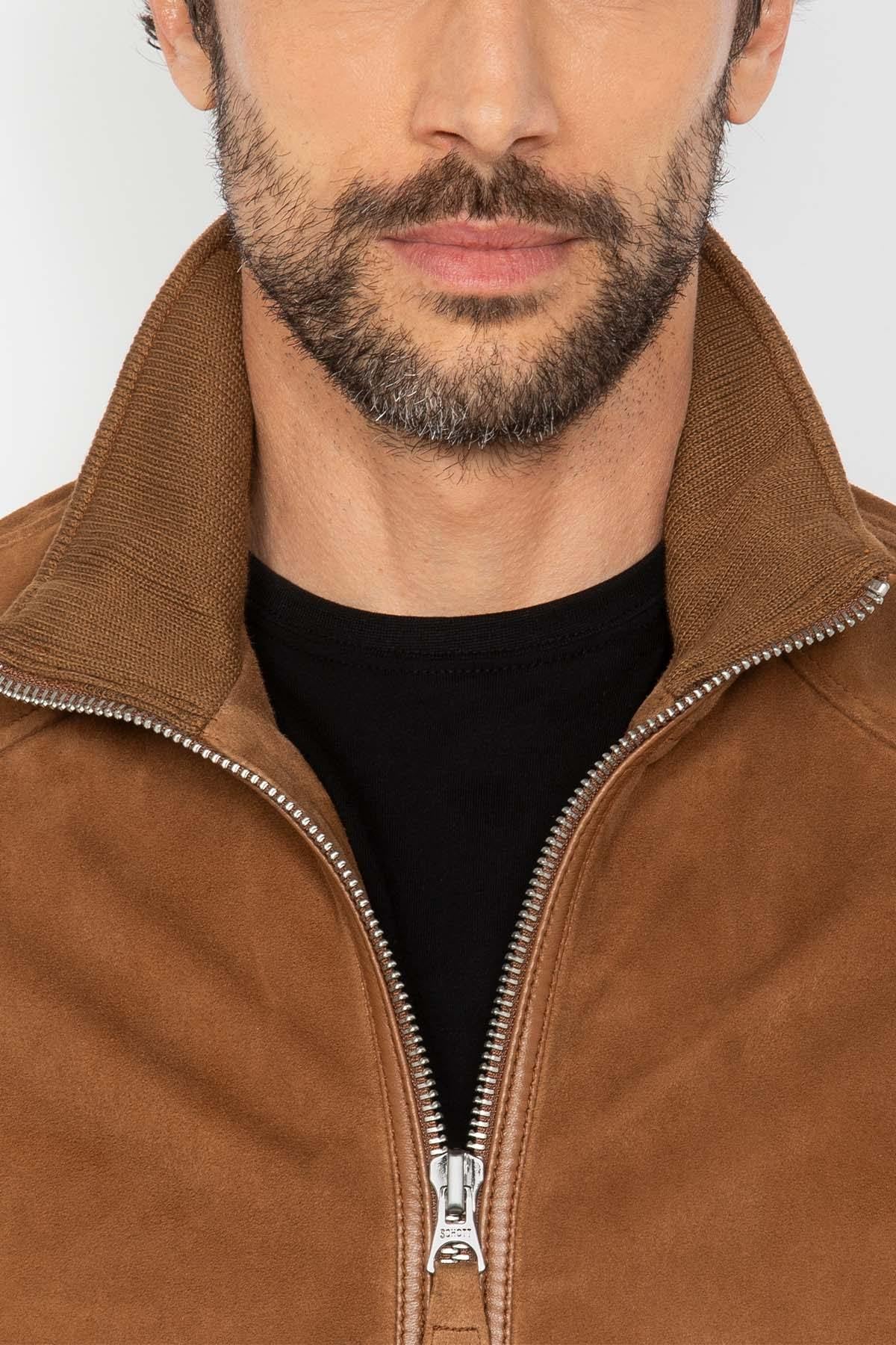Chaqueta Hombre Schott LCFRESNOVINT RUST — vista 3