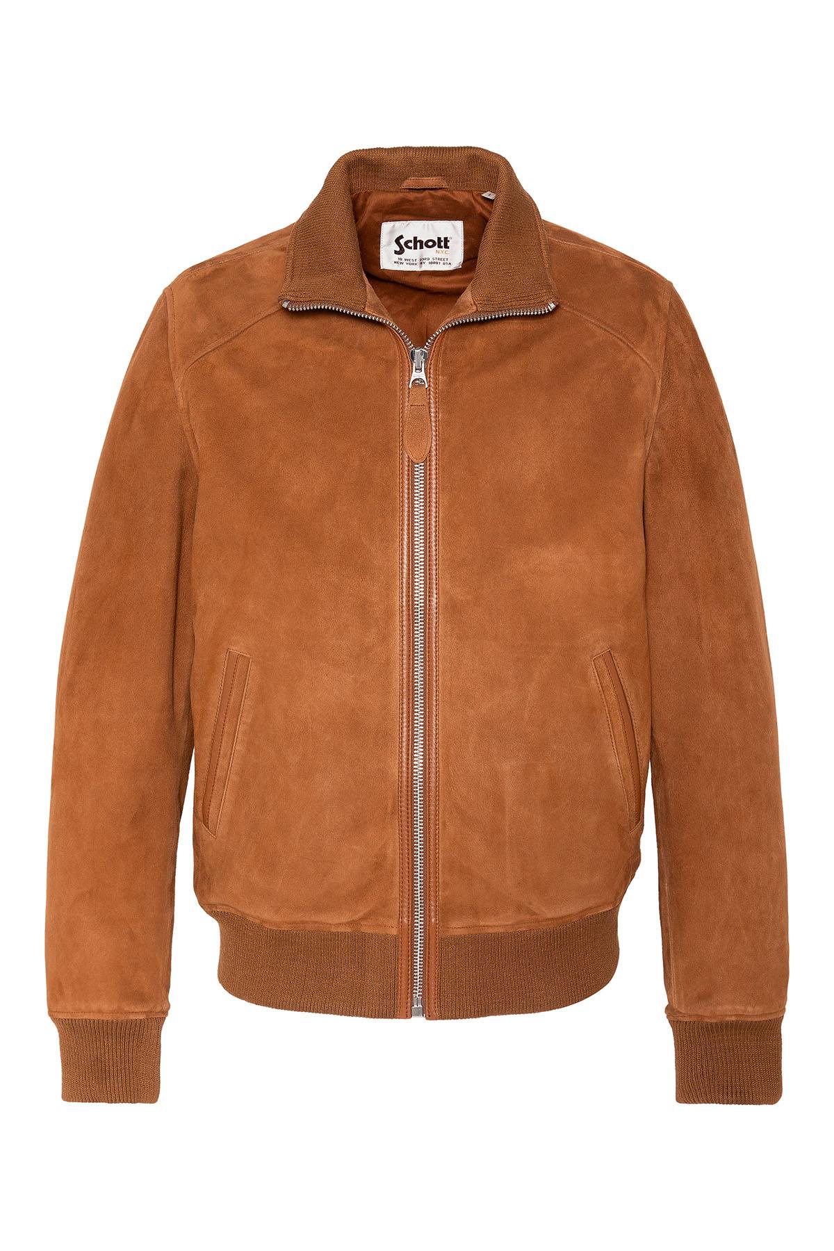 Chaqueta Hombre Schott LCFRESNOVINT RUST — vista 6