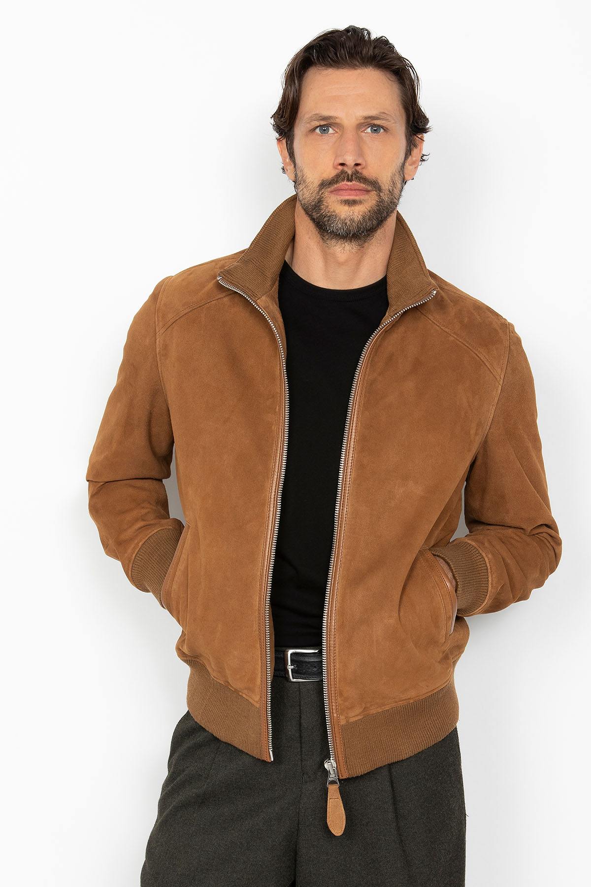 Chaqueta Hombre Schott LCFRESNOVINT RUST — vista 1