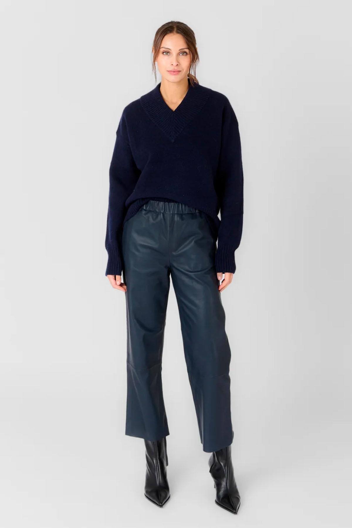 Pantalon Mujeres Serge Pariente SARAH PANT BLUE — vista 2