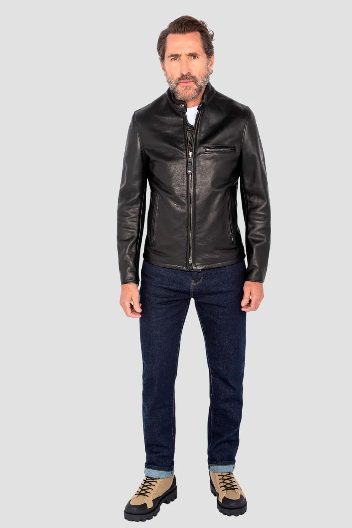 Herren Jacke Schott 530 BLACK  — Ansicht 8