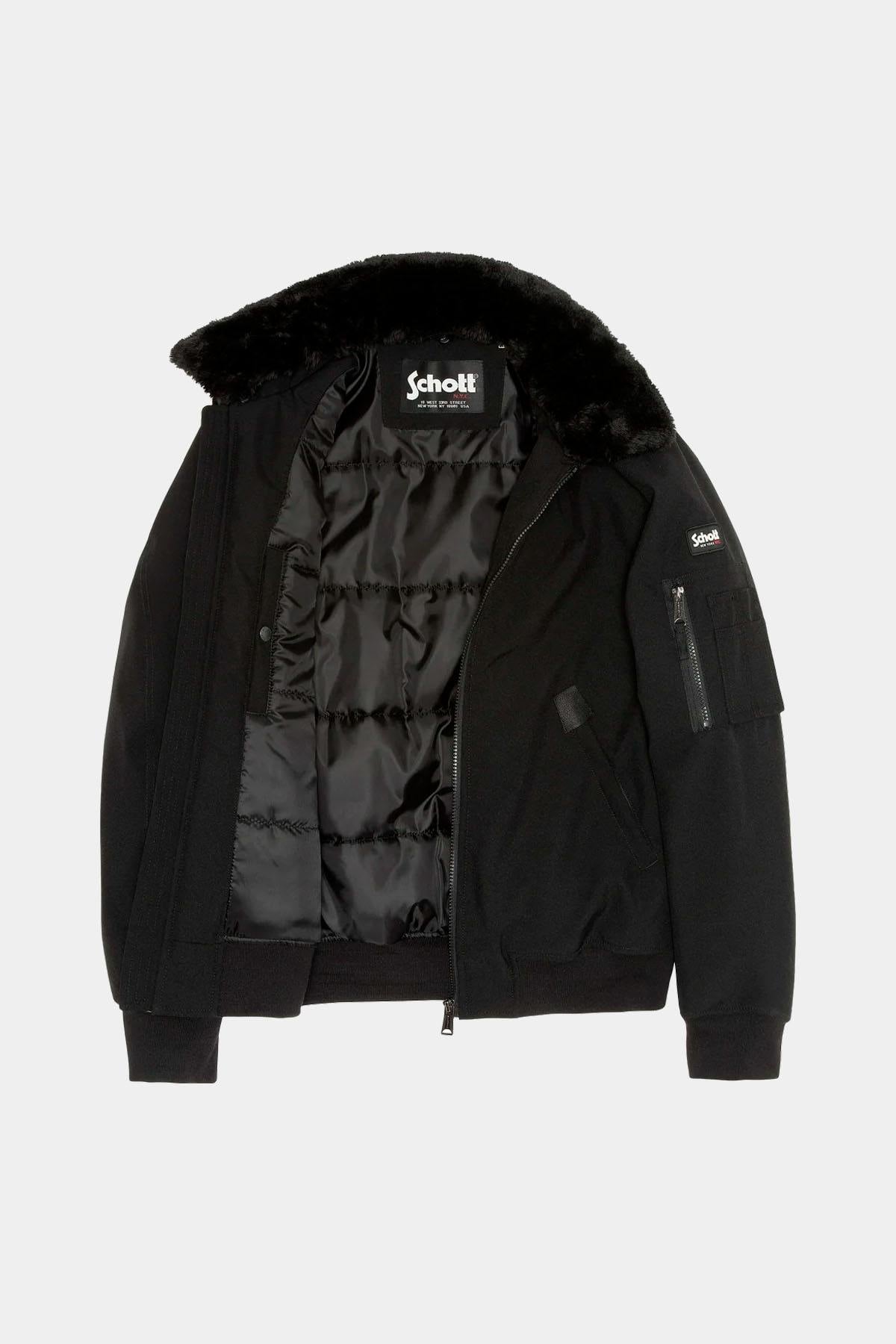 Herren Jacke Schott AIRLINES BLACK BLACK — Ansicht 4