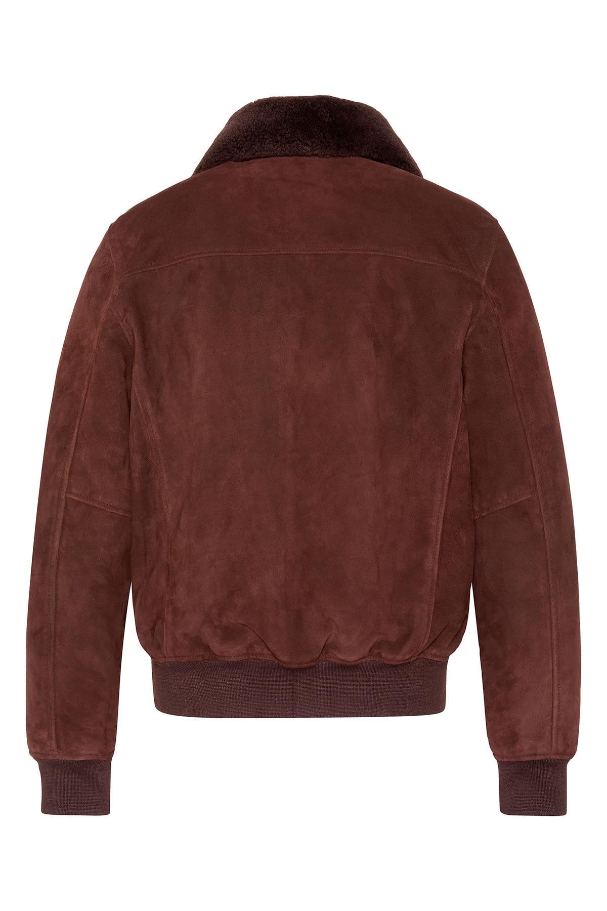 Chaqueta Hombre Schott LCDOWNTOWNS DARK BROWN — vista 4