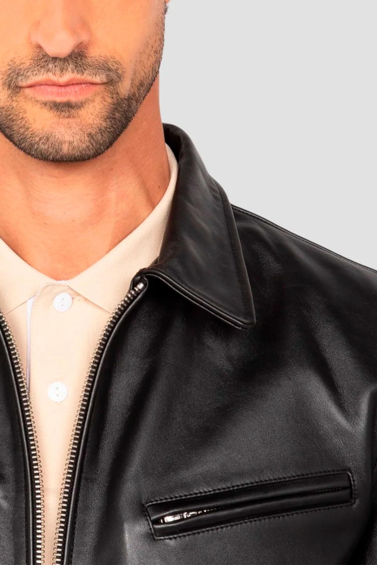 Blouson Homme Schott LC952W26 BLACK — vue 7