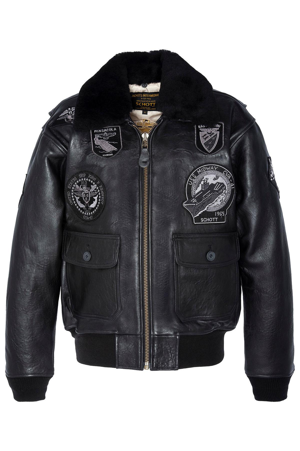 Chaqueta Hombre Schott G1TG BLACK — vista 1