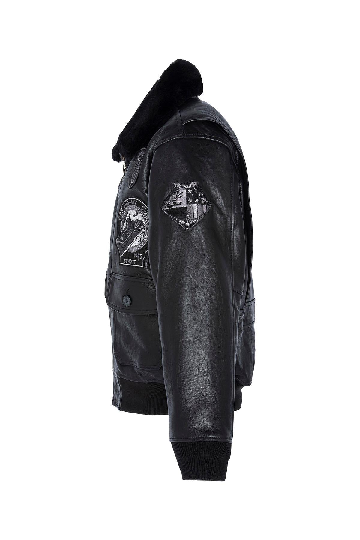 Chaqueta Hombre Schott G1TG BLACK — vista 4