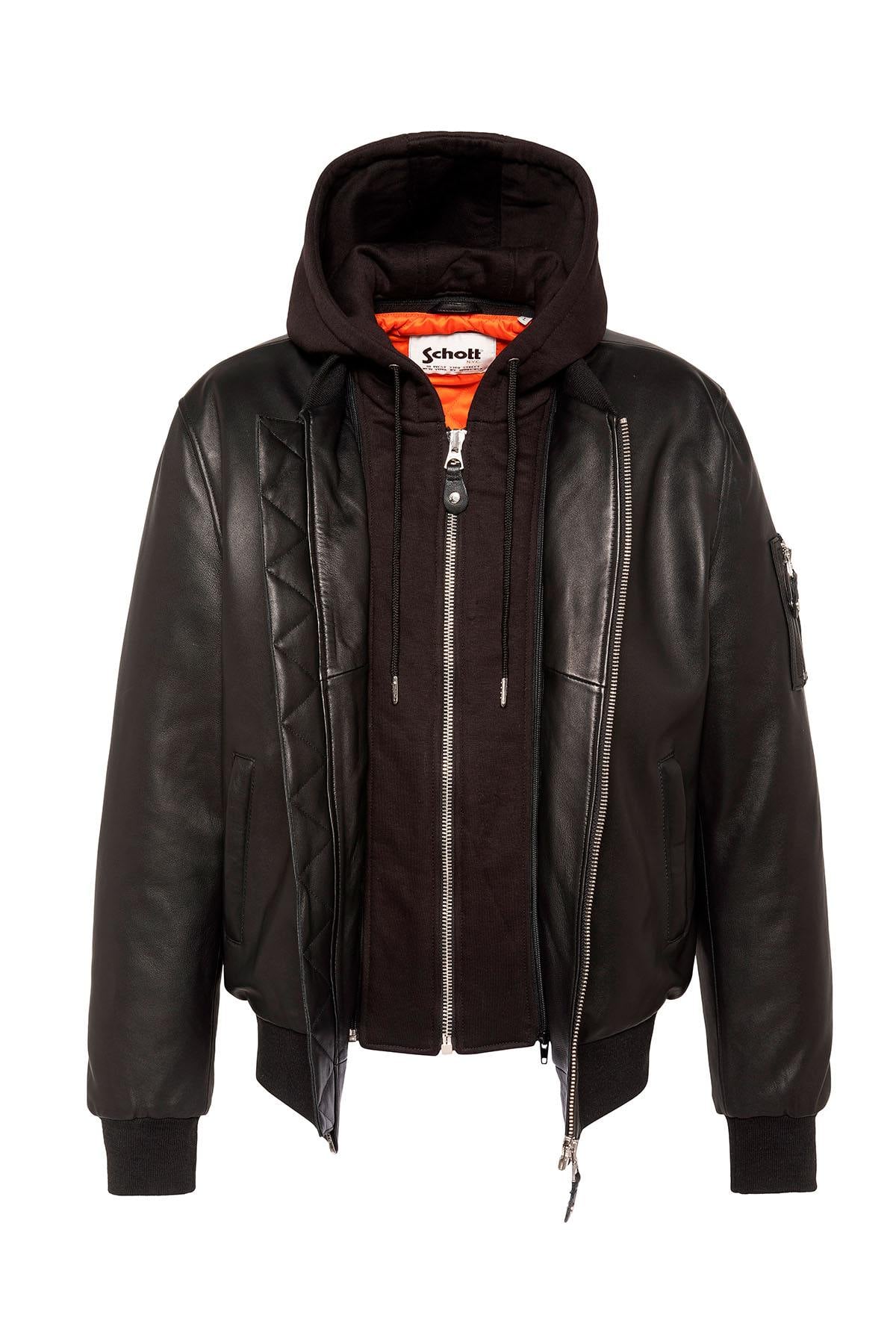Herren Jacke Schott LCSPORT BLACK — Ansicht 5